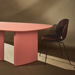 Cells LIM Dining Table W180 x D100cm Powder Pink S-Matt