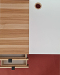 LUKA 3-Drawer Desk Cabinet W41xD50cm Ash Top Pearl Grey