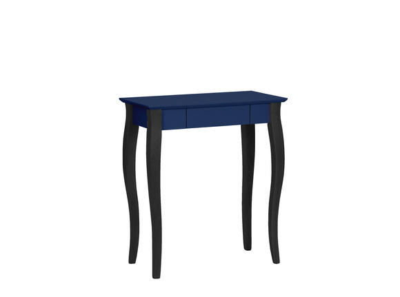 LILLO Schreibtisch 65x40cm Schwarze Beine / Marineblau 