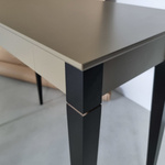 MIMO Schreibtisch 105x40cm Schwarz Beine / Weiß 