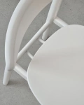 Rode houten stoel BIJU