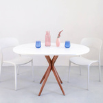 JUBI Racetrack Ovale Tafel 75x100cm Eiken Zie Groen
