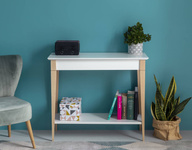 MIMO Konsolentisch mit Regal 105x35cm Salbeigrün