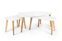 Endocarp Coffee Table 110x66x45cm - Broom Yellow / Ashwood
