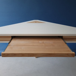 ASHME Eckschreibtisch 114x85x85cm - Flaschengrün