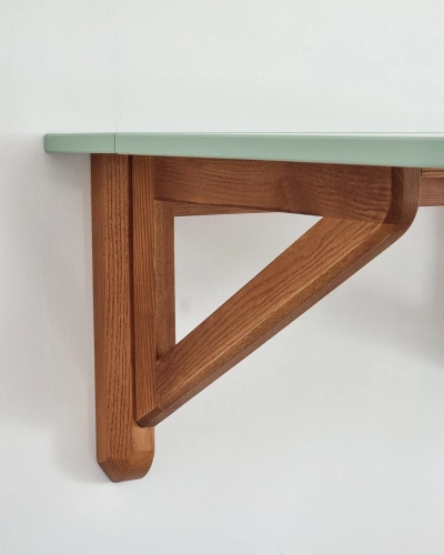 KLAPP Table murale rabattable 60x70cm Frêne Vert Sauge