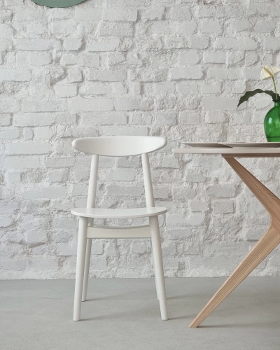 Sage green wooden chair BIJU
