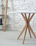 JUBI Round Dining Table diam. 90cm Black