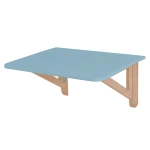 KLAPP Klappbarer Wandtisch 60x70cm Eschenholz Taubenblau
