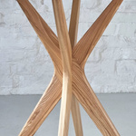 Rectangular Dining Table JUBI 55x80cm Ashwood