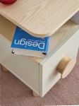Narrow Night Table with Drawer DABI MINI Right Gentle Blue