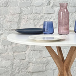 Table à manger ronde JUBI 60cm Blanc Craie