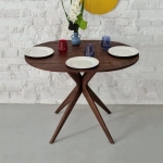 JUBI Racetrack Table Ovale 75x100cm Frêne