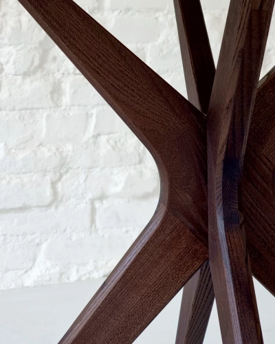 JUBI Racetrack Oval Table 75x100cm White Ashwood 