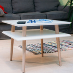 Table basse SQUARE 55x55x45cm - Menthe Éphémère
