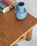 KLAPP Klappbarer Wandtisch 60x70cm Schwarzes Eschenholz